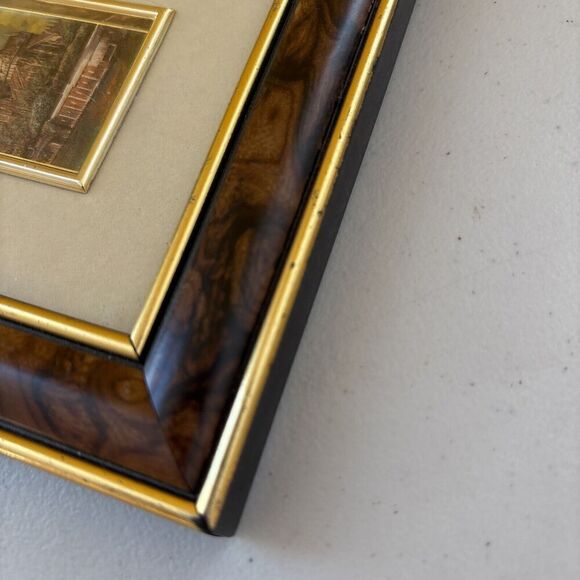 Vintage Italian Foglia Oro 23 KT Gold Leaf Limited Edition Notre Dame Cathedral - Picture 5 of 6